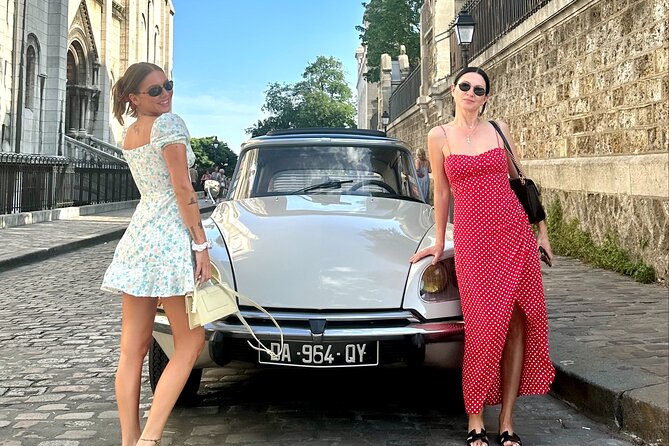 Paris TV Show Tour in a Open Top Vintage French Car Citroen DS - The Louvre and final views