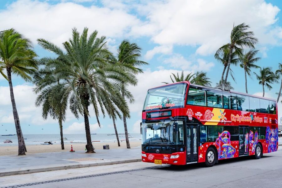 Pattaya: City Sightseeing Hop-On Hop-Off Bus Tour - Stops 1 to 4: shopping, hotels, and central Pattaya