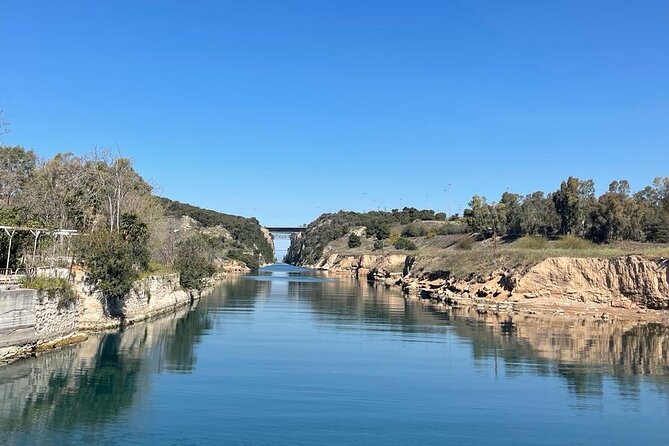 Pauls Biblical Ancient Corinth by Mini-bus - The Corinth Canal: a dramatic first stop