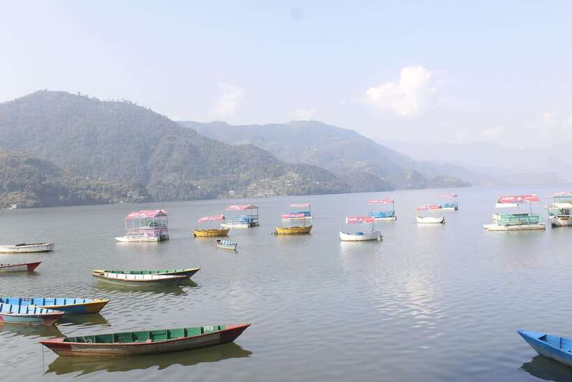 Pokhara: Full-Day Sharing Bus Tour on 7 Iconic Destination - World Peace Stupa above Phewa Lake