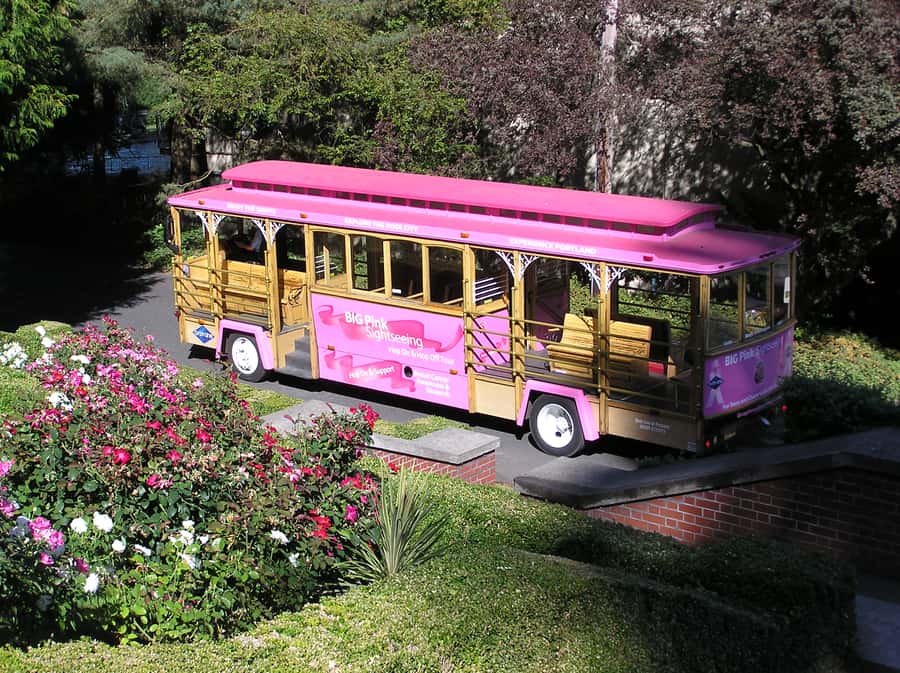 Portland, Oregon: Pink Trolley Hop-On Hop-Off Tour - The full route, from parks to riverfront