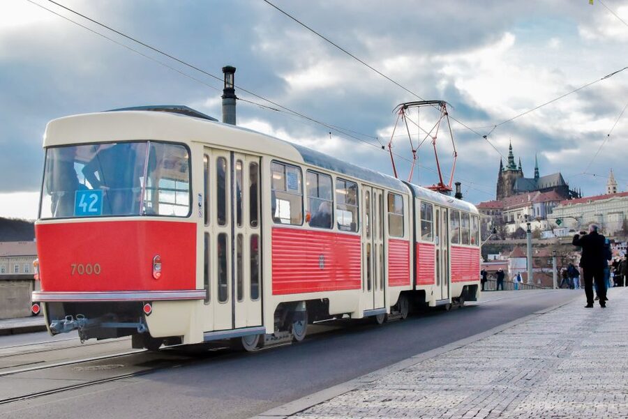 Prague: Hop-on Hop-Off Historical Tram Ticket for Line 42 - Dlabačov, Pohořelec, and the approach to the castle