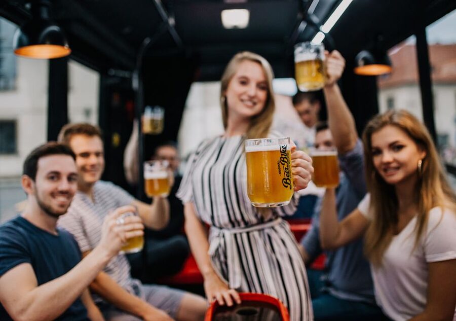 Prague: Party Beer Bus - The value of $693 for a private group
