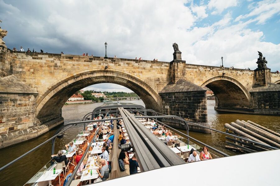 Prague: Vltava River Lunch Cruise in an Open-Top Glass Boat - What the $57 price really buys you