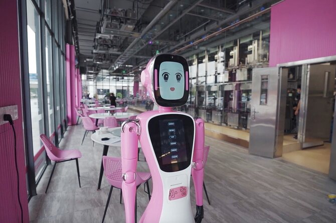 Private Guangzhou High-Tech Tour AI Robot Auto Drive Bus and More - The AI robot taxi needs advance planning