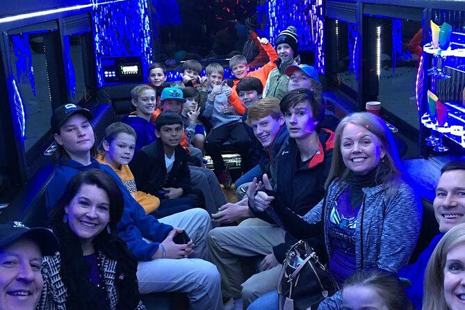 Private Party Bus Tour of the Las Vegas Strip Champagne Toast - Passing the Bellagio Fountains