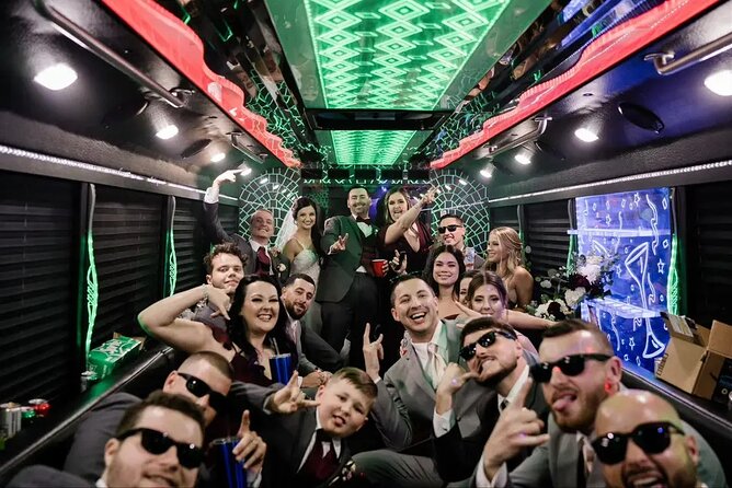Private Party Bus Tour of the Las Vegas Strip Champagne Toast - The value of $289 for up to 15 people