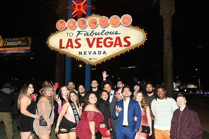 Private Party Bus Tour of the Las Vegas Strip Champagne Toast - Hotel pickup makes the evening easier