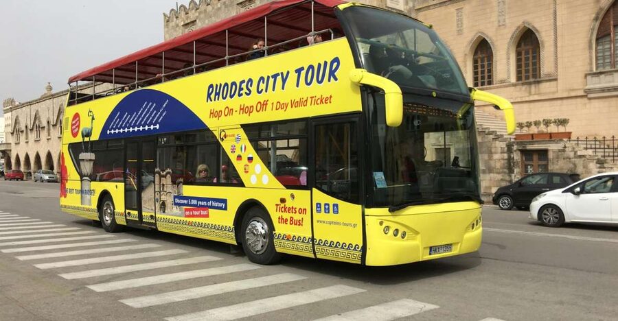Rhodes: Hop-On Hop-Off City Tour Bus - The aquarium and northern city views