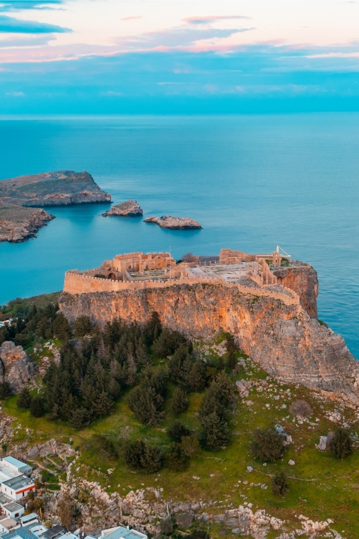 Rhodes: Lindos Bus Tour with Free Time to Explore - First look at Lindos and its steep approach