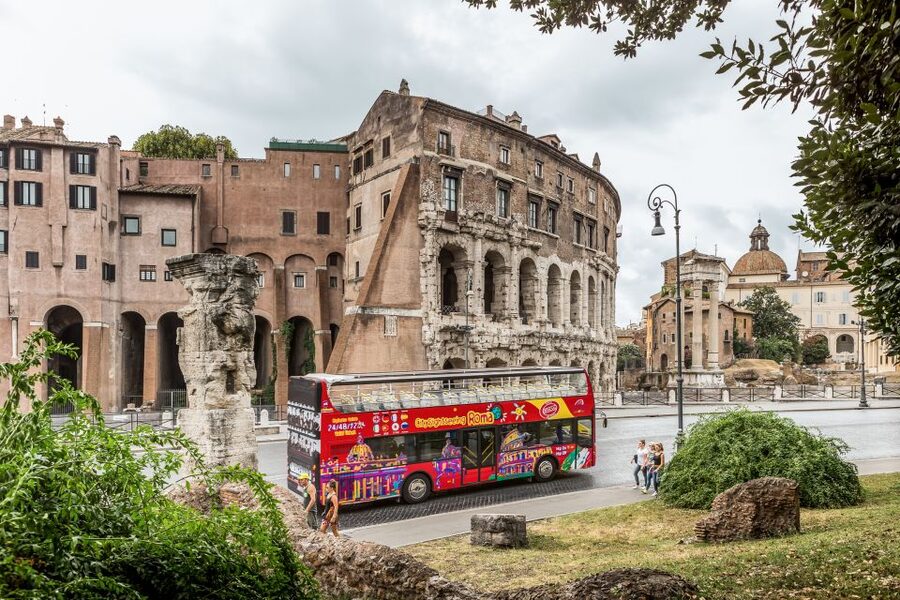 Rome: City Sightseeing Hop-on Hop-off Bus with Audioguide - Piazza Venezia and Largo di Torre Argentina