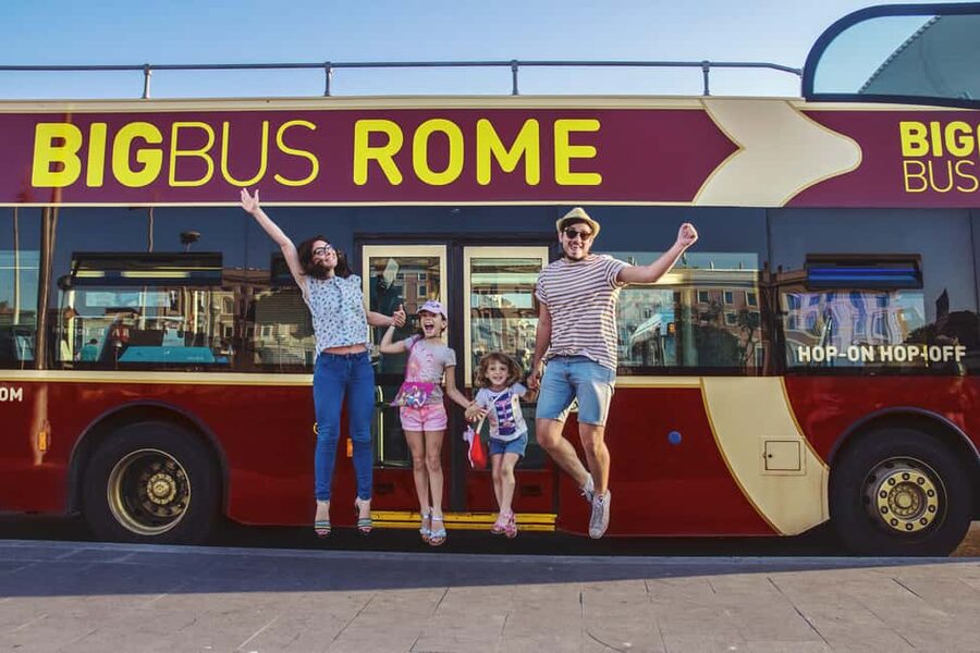 Rome: Colosseum, Roman Forum, Palatine Hill & Hop-on Hop-off - Climbing Palatine Hill and looking over Rome
