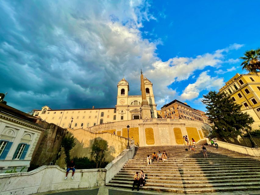 Rome Squares and Fountains Tour & River Boat Hop On Hop Off - Starting high above Rome at Trinità dei Monti