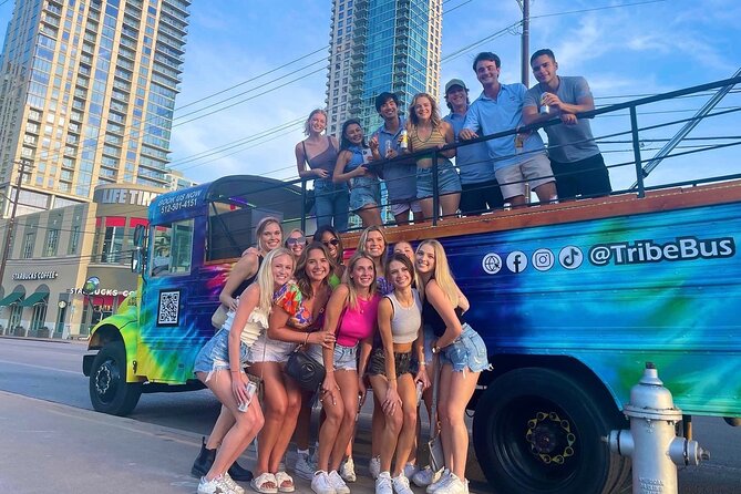 Roofless Party Bus Tour in Downtown Austin - What this Austin party bus actually feels like