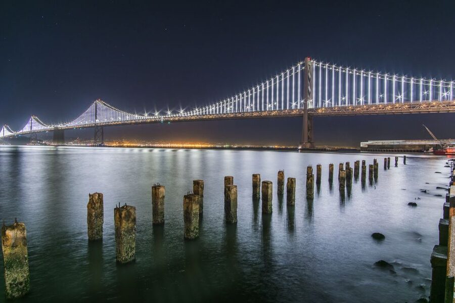 San Francisco Double Decker Bus Night Tour - Treasure Island and the photo stop