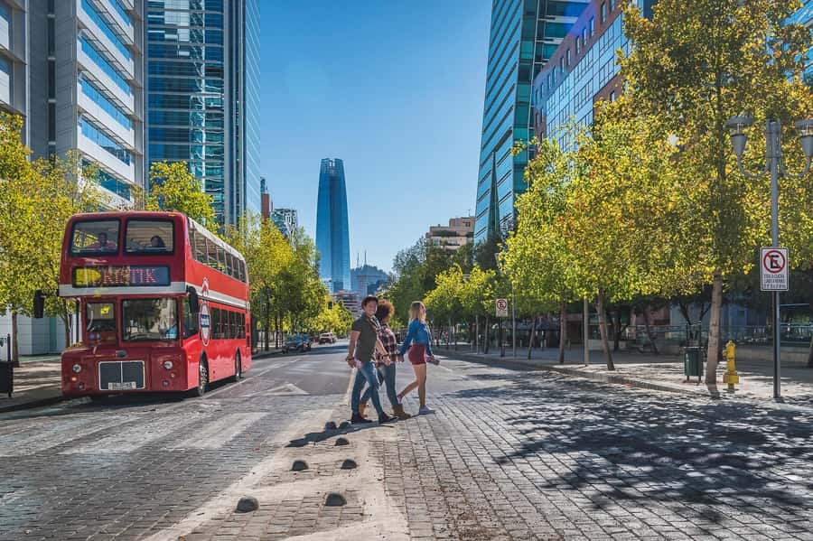 Santiago: Hop-on Hop-off Bus Day Ticket with Audio Guide - Ride above Santiago at the cable car stop
