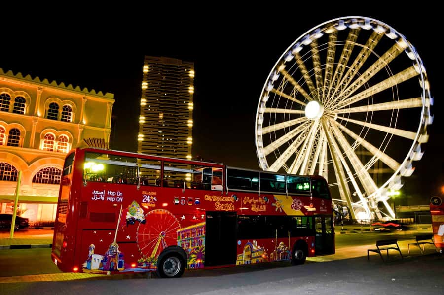 Sharjah: City Sightseeing Hop-On Hop-Off Bus Tour - Central Souq, Palm Tree Oasis, and Al Noor Island