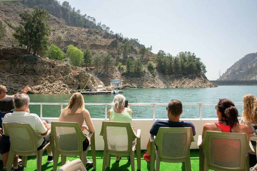 Side: Cabrio Bus and Boat Day Trip at the Green Lake - Green Canyon by boat