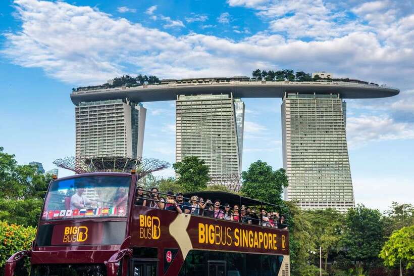 Singapore: Big Bus Hop-On Hop-Off Tour by Open-Top Bus - The three-hour Night Tour and its three key stops