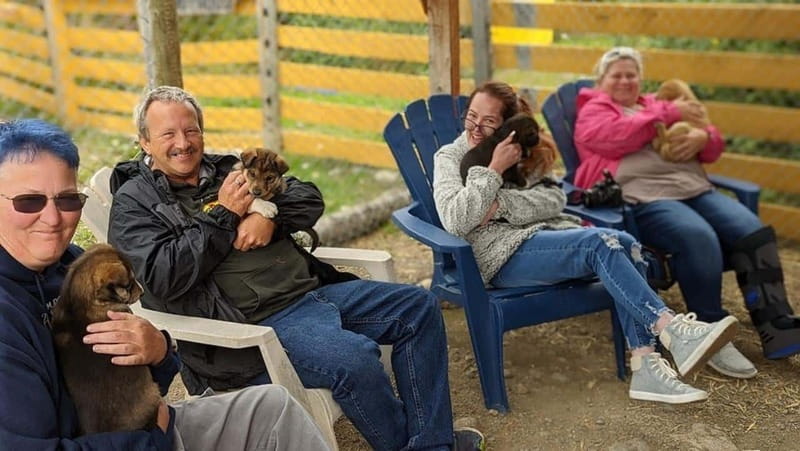 Skagway: Klondike Highway & Yukon Bus Tour with Husky Kennel - Meeting mushers at Tagish Lake Dog Sledding Camp