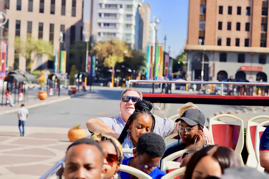 Soweto: Hop-On Hop-Off Bus, City Tour and Apartheid Museum - Orlando Towers, Chaf Pozi, and township life