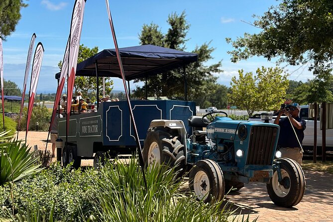 Stellenbosch Wine Tractor hop-on-hop off wine tasting tour - Longridge, Peter Falke, and Webersburg