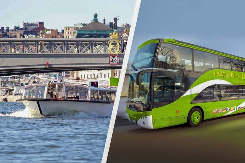 Stockholm: Hop On-Hop Off Bus or Boat - Starting at the Royal Opera and Royal Palace