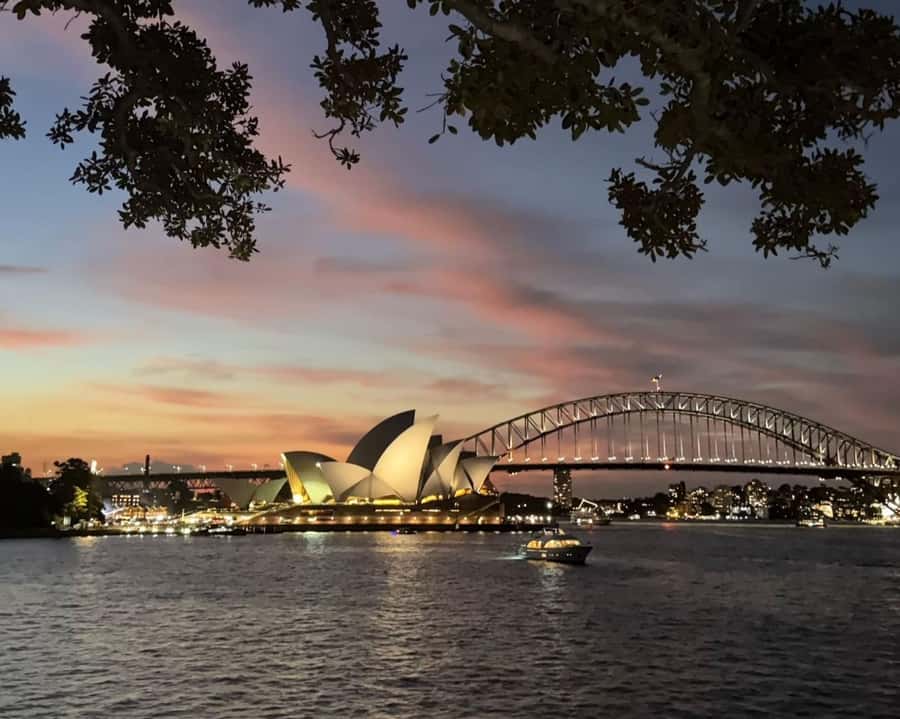 Sydney: Big Bus Panoramic Night Tour by Open-Top Bus - The first city sights: war memorial, cathedral, and Macquarie Point