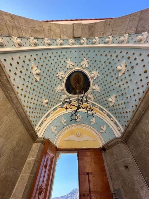 Symi: Bus Excursions To Panormitis Monastery - Leaving Symi and Climbing Toward the Viewpoints