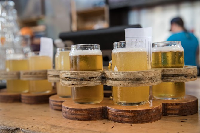 The Brew Bus: Austin Brewery Tour with Live Band - Beer, a food-truck meal, and BYOB rules