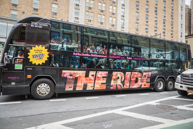 The RIDE Experience Theatrical Bus Tour - The sideways seating is clever, but not for everyone