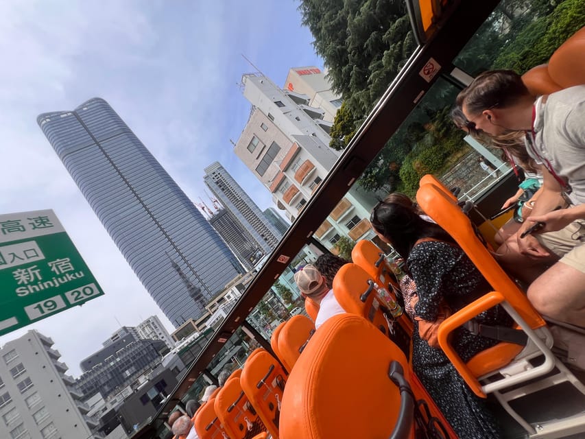 Tokyo: 60min Panoramic Open Top Bus Tour with Audio Guide - Kabuki-za and Ginza on the return route