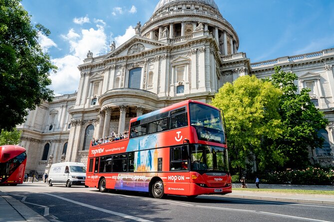 TopView® 24 Hr Hop on Hop off Bus Tour with River Cruise & Walks - Marble Arch to Big Ben on the Landmarks Tour