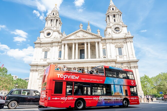 TopView® 48 Hr Hop on Hop off Bus Tour with River Cruise & Walks - From the London Eye to St. Paul’s Cathedral