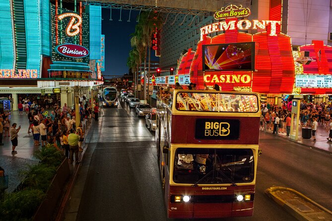Viator Exclusive: 10:15PM Las Vegas Night Tour by Open-Top Bus - The Welcome to Las Vegas Sign photo stop