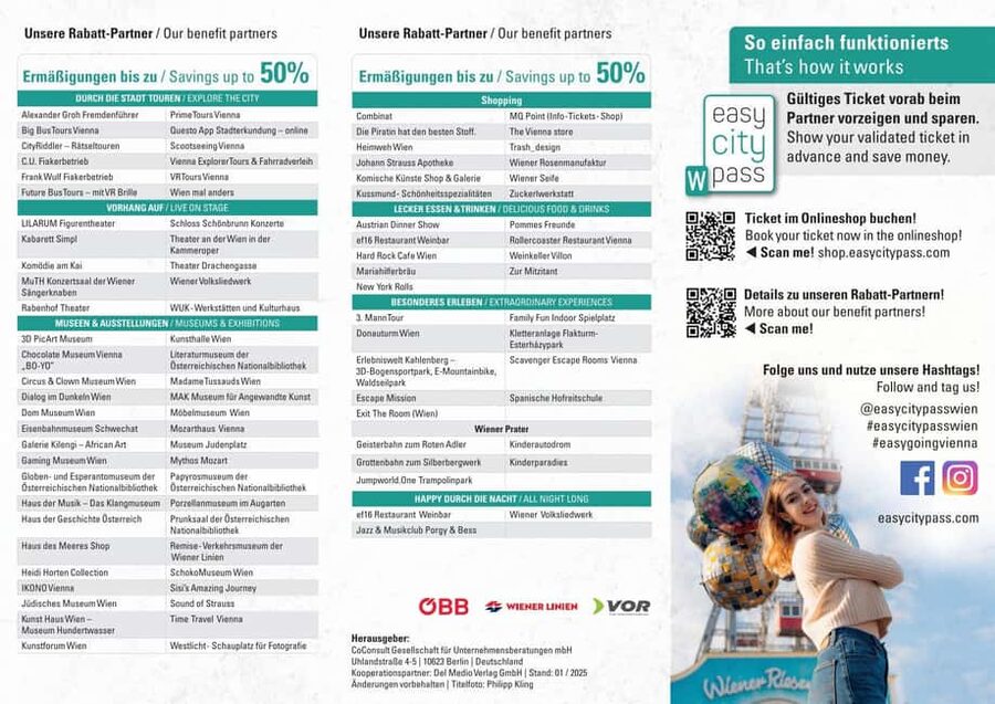 Vienna: EasyCityPass | City Card | Bus Metro Tram | Savings - Schönbrunn, concerts, and sights outside the center