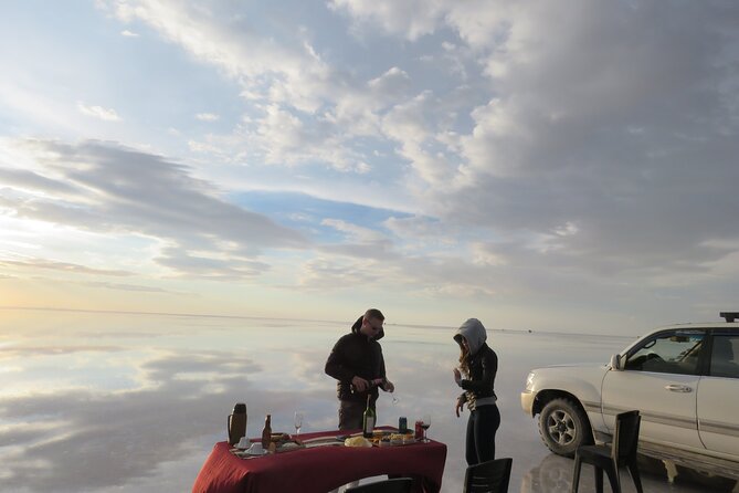 Visit to Uyuni Salt Flats from La Paz Bolivia by Bus - Incahuasi Island and lunch on the salt