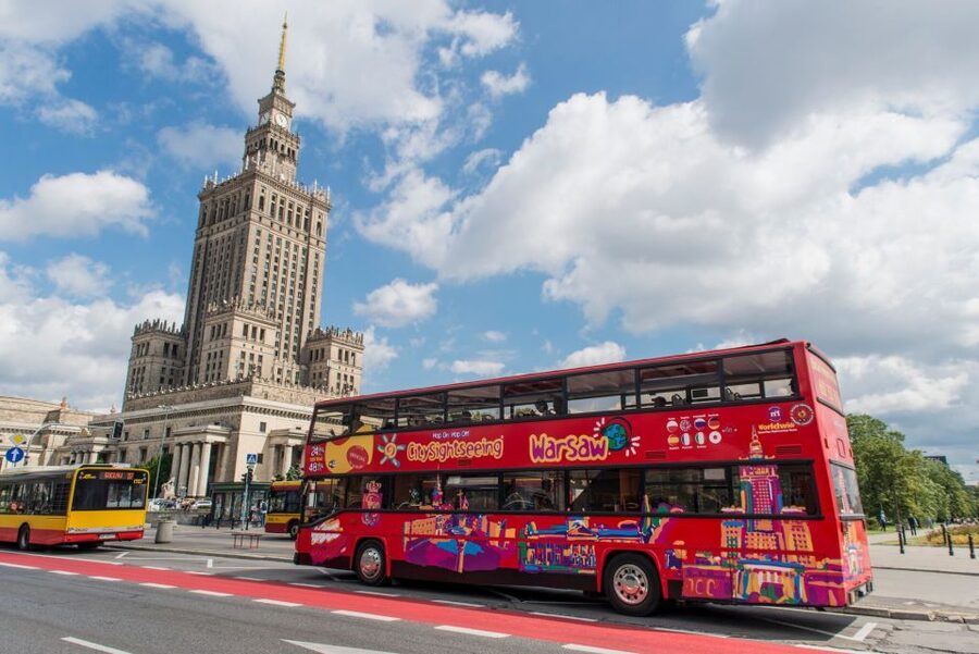 Warsaw: City Sightseeing Hop-On Hop-Off Bus Tour - Red Route: from modern Warsaw to Praga