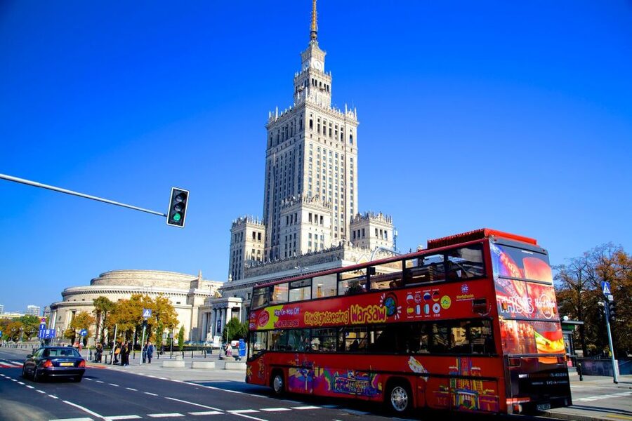 Warsaw: City Sightseeing Hop-On Hop-Off Bus Tour - Blue Route: museums, Chopin, and Łazienki