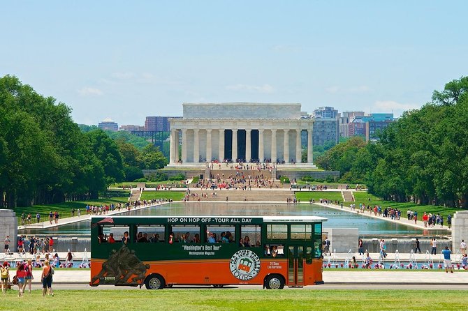 Washington DC Hop-On Hop-off Trolley Tour with 15 Stops - Lincoln Memorial and the major war memorials