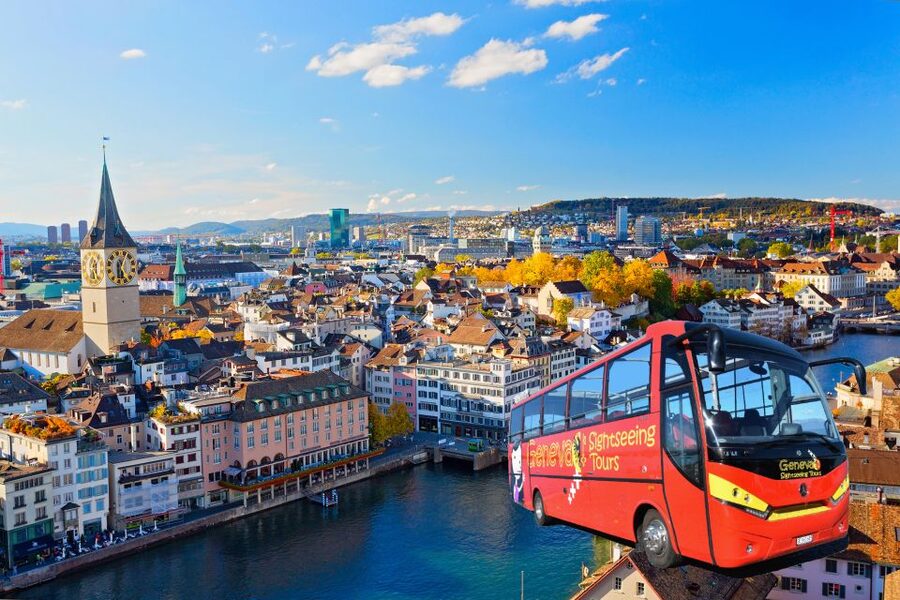 Zurich: Open Top Bus Sightseeing Tour with Optional Cruise - Starting at Limmatstrasse 4